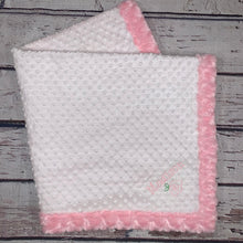 Load image into Gallery viewer, Mimi's Classic Blanket - Pink & White