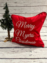 Load image into Gallery viewer, Merry "Name" Christmas Pillow