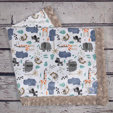 Load image into Gallery viewer, Mimi's Classic Blanket - Jungle Animals