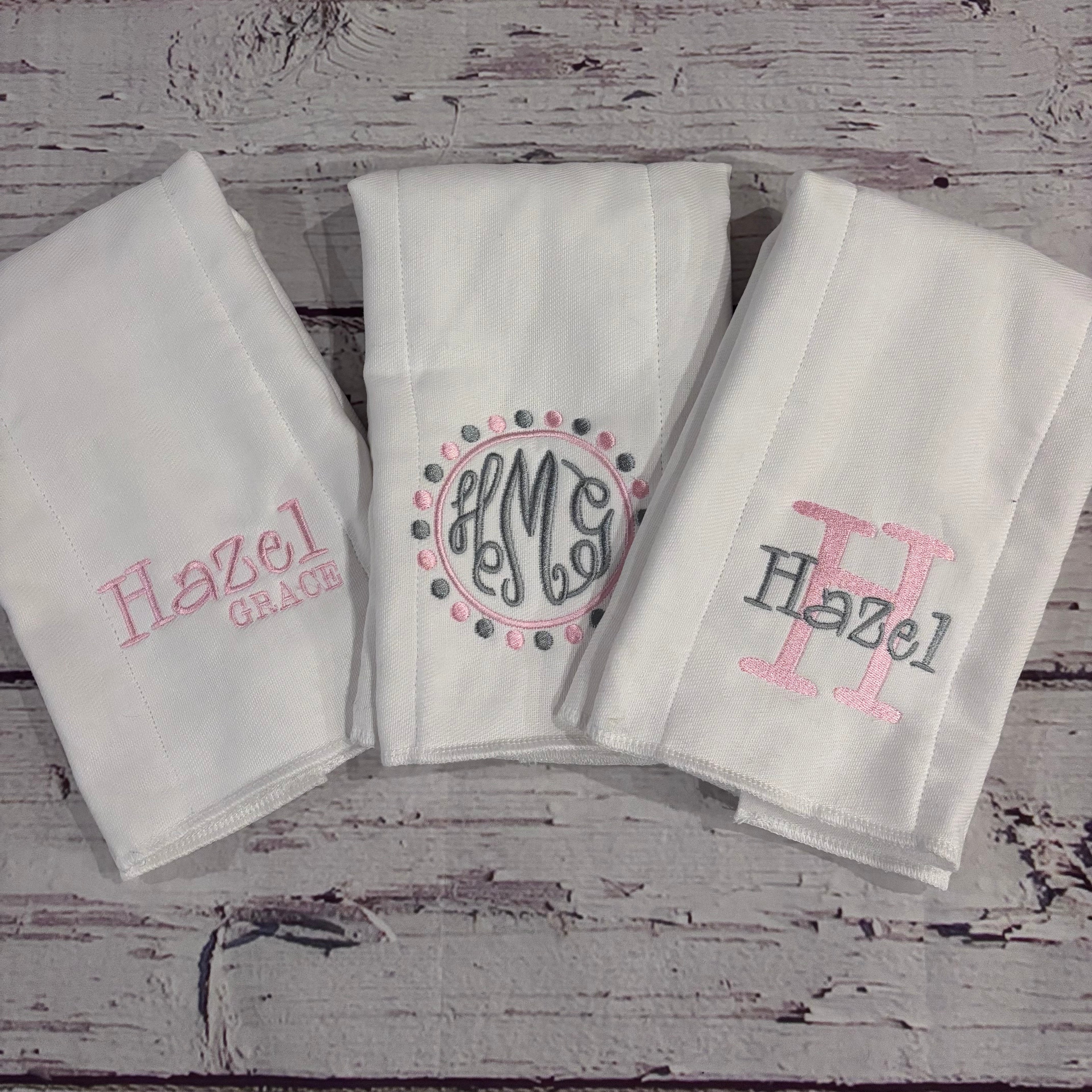 Custom Burp Cloths (3)