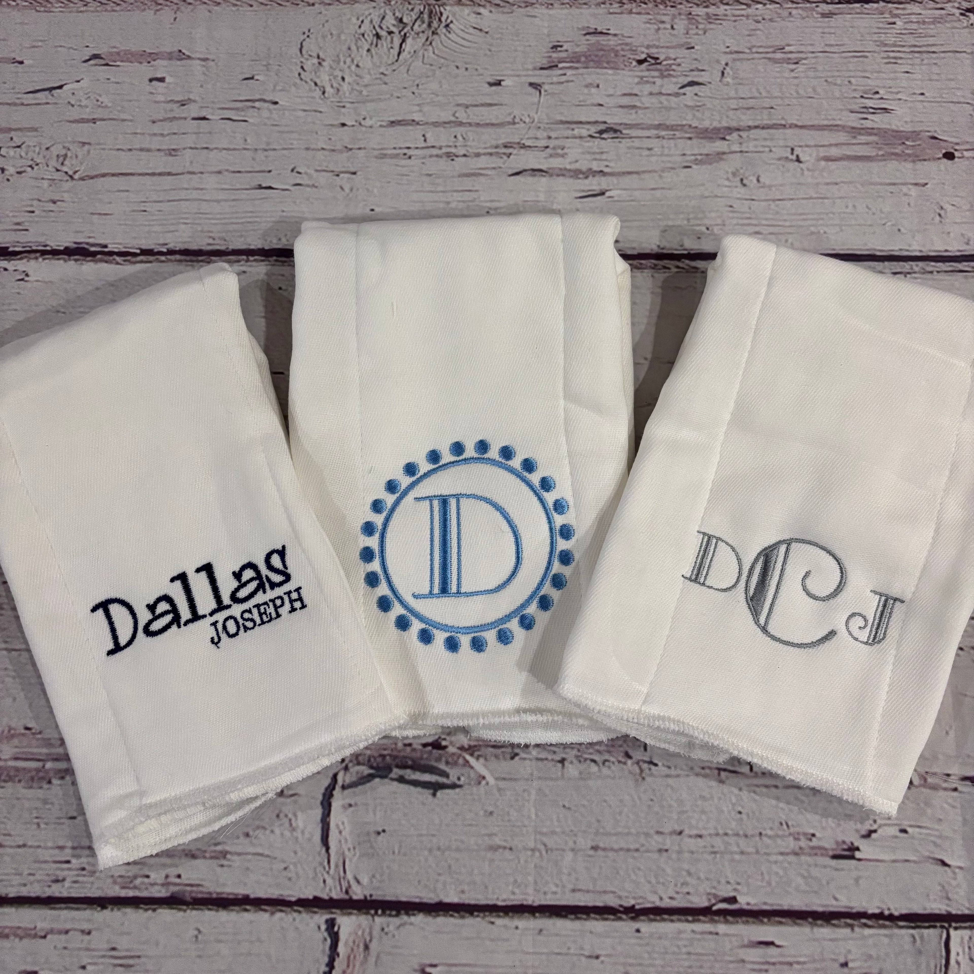 Custom Burp Cloths (3)