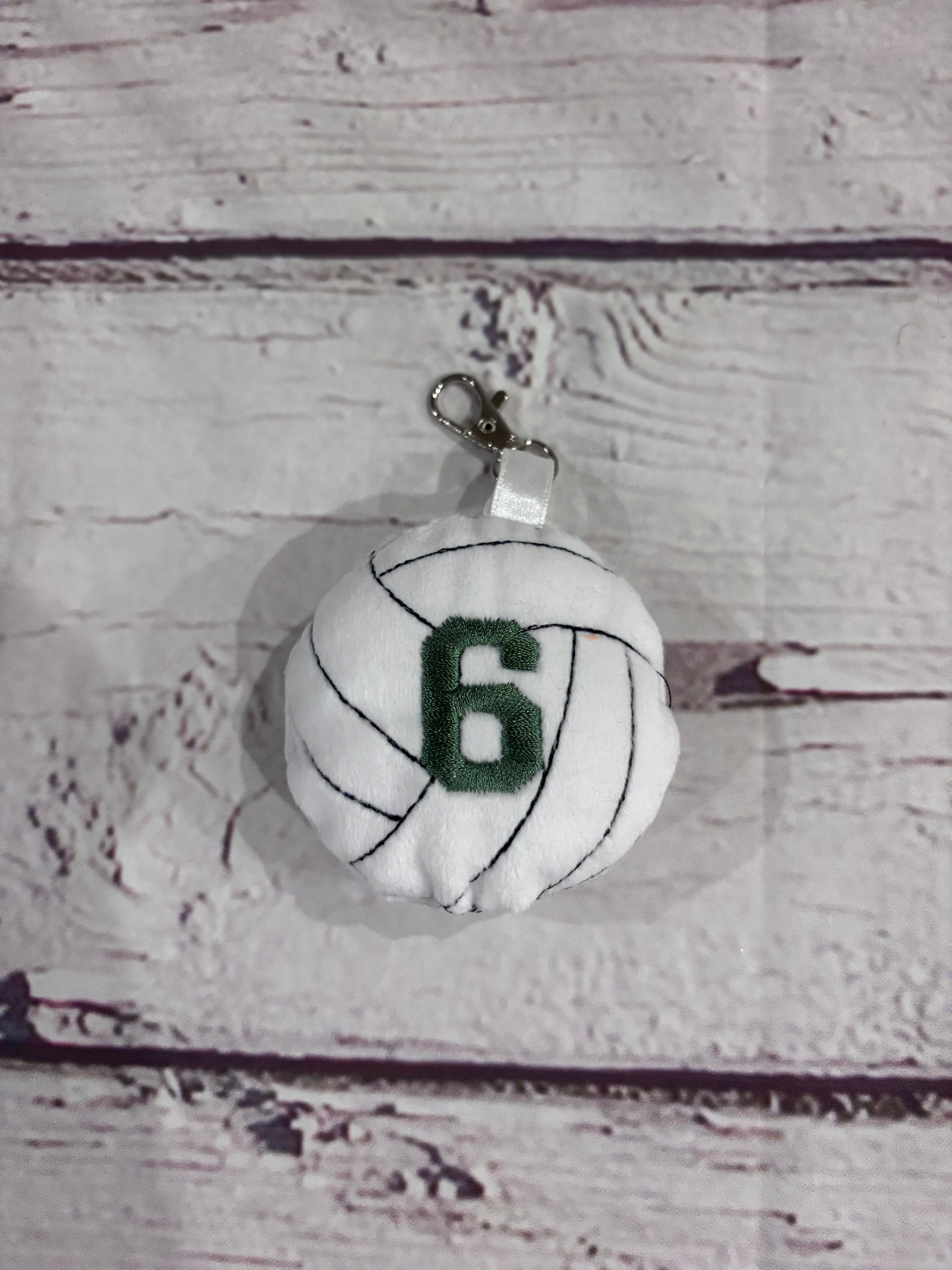 Volleyball Keychain / Purse Charm