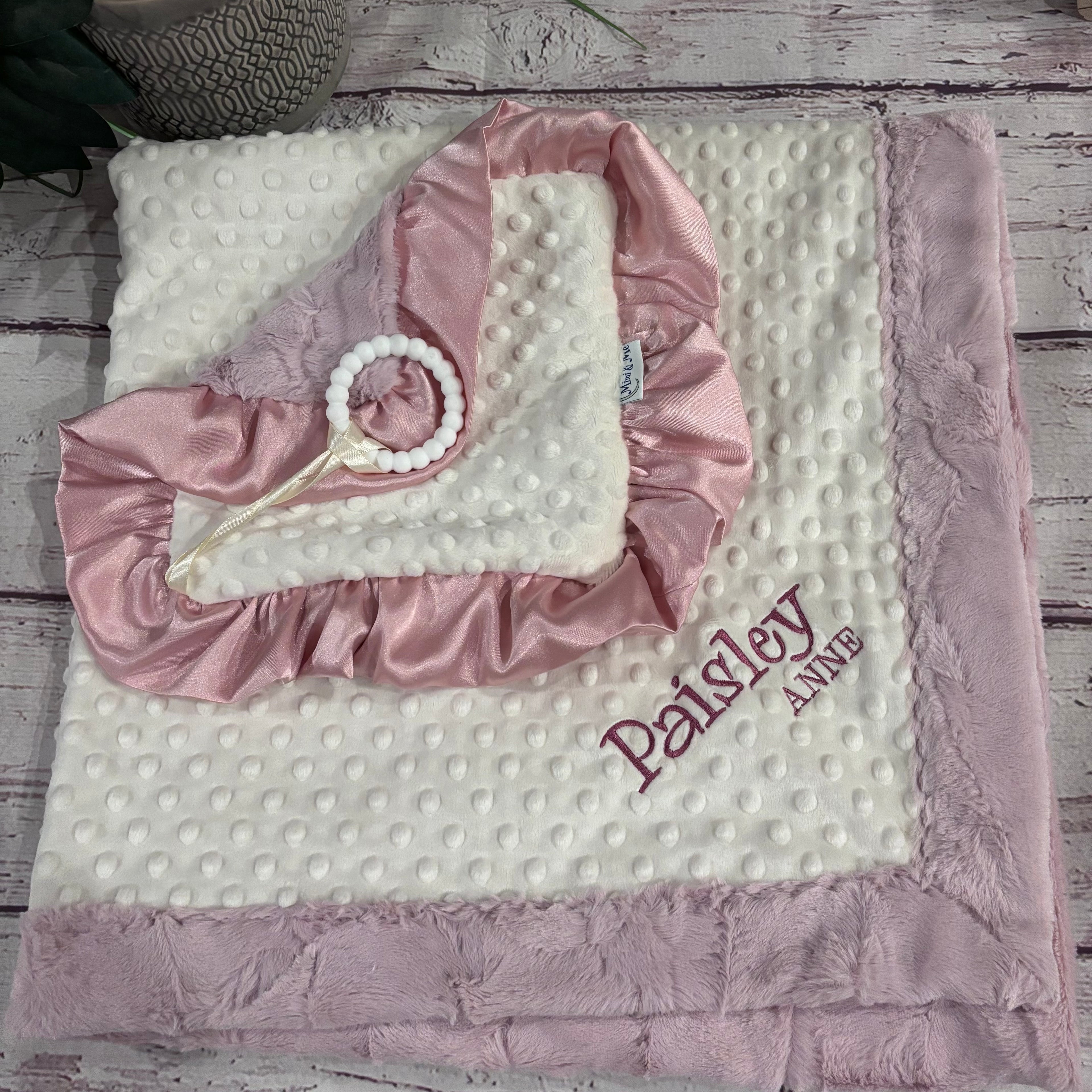 Teether Blanket - Rosewater