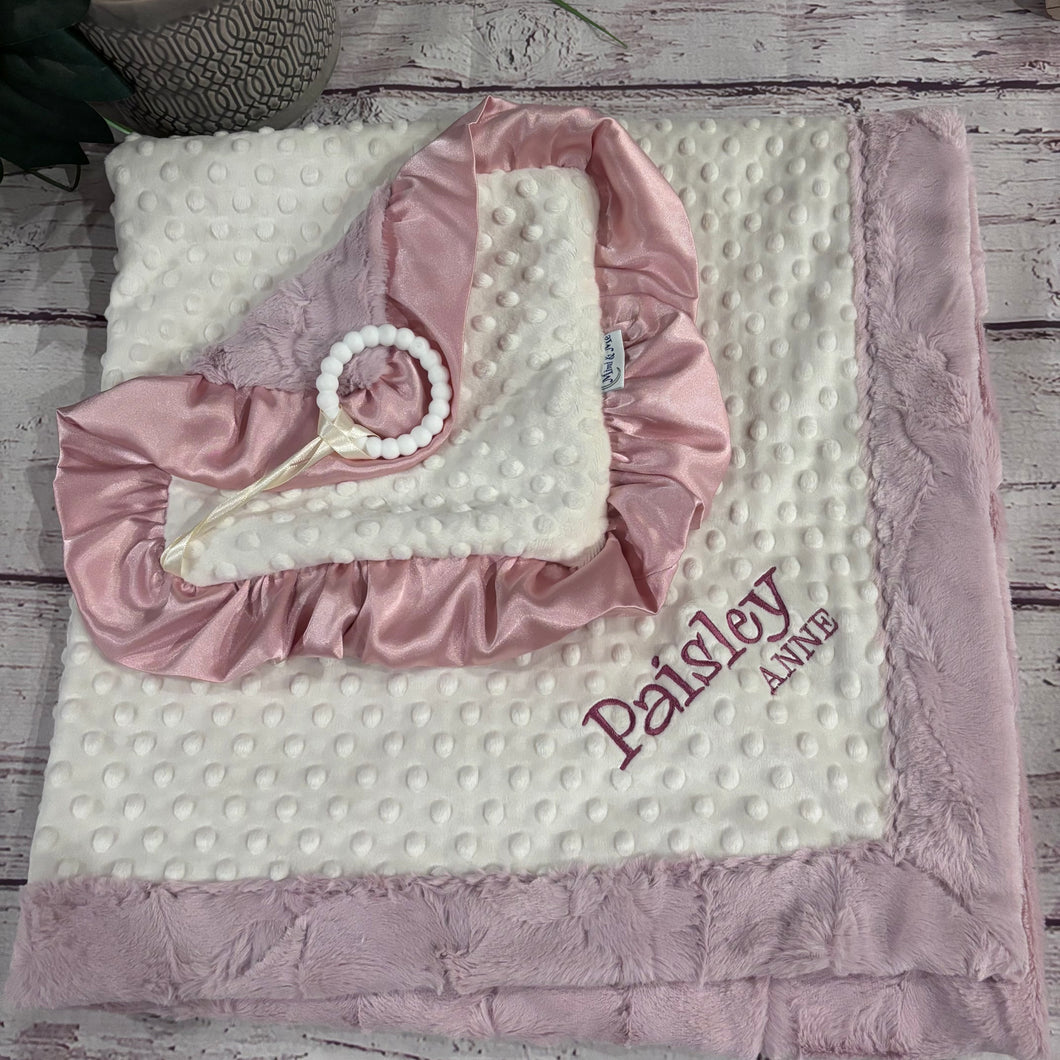 Teether Blanket - Rosewater