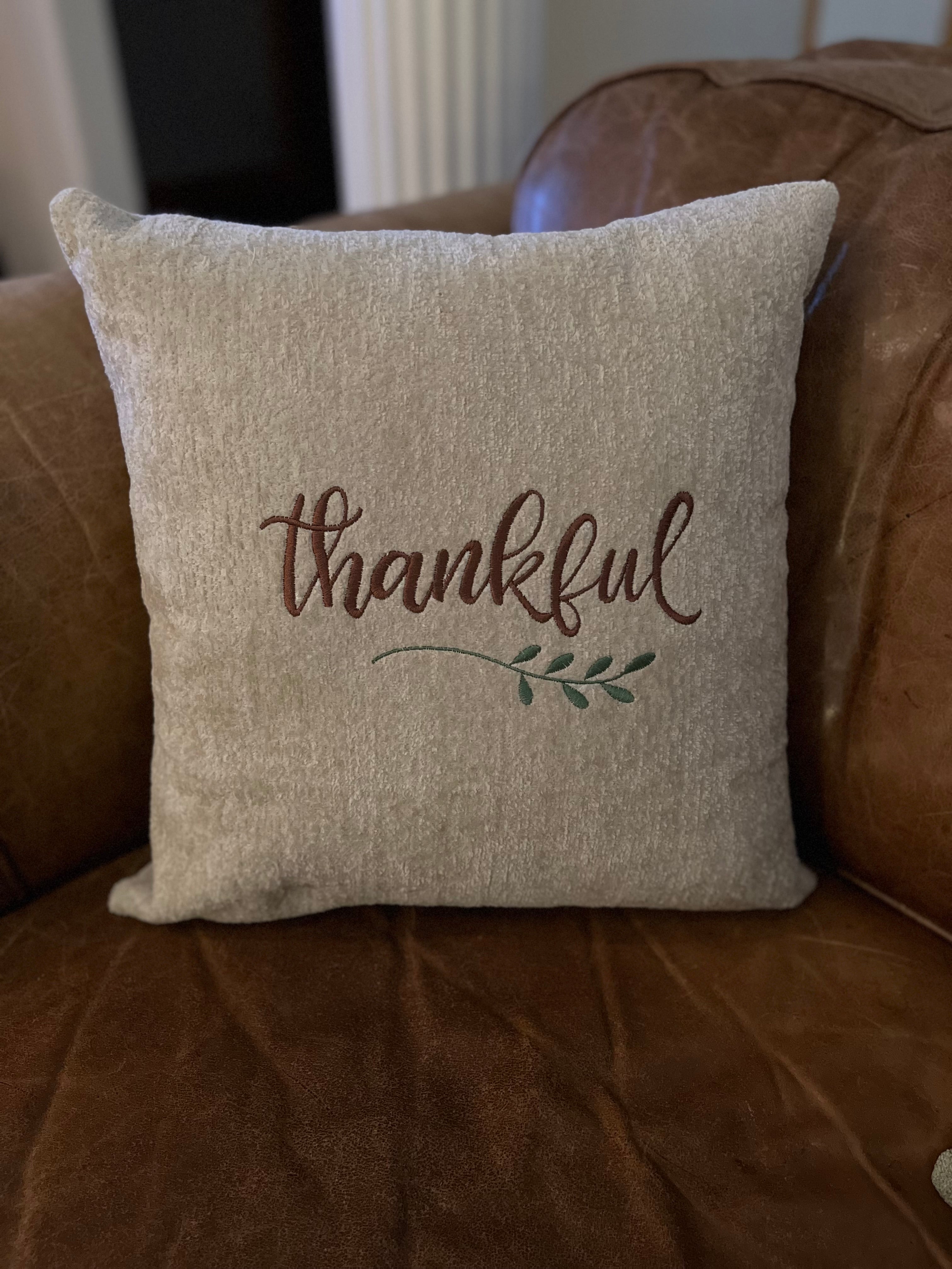 Thankful Pillow - 18"