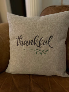 Thankful Pillow - 18"