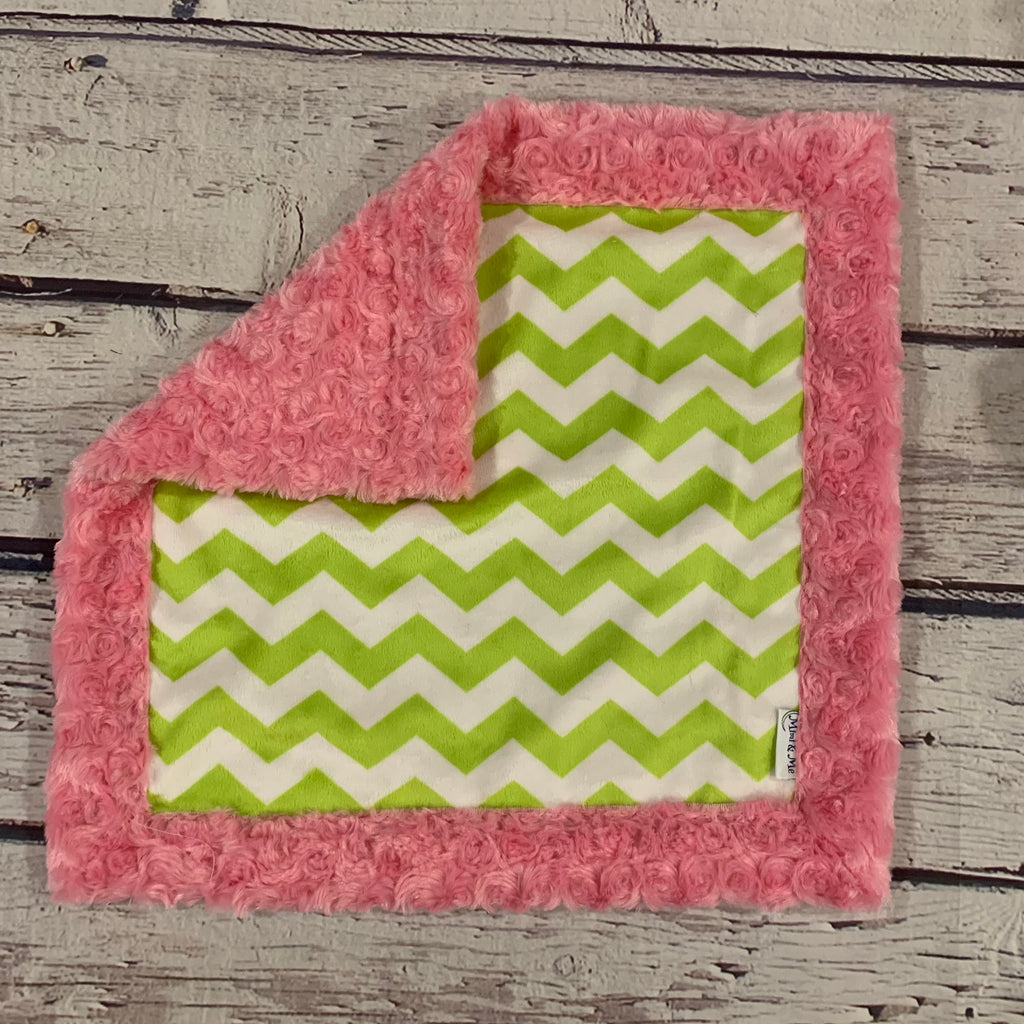 Mimi's Classic Lovey - Pink & Green Chevron