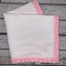 Load image into Gallery viewer, Mimi&#39;s Classic Blanket - Pink &amp; White
