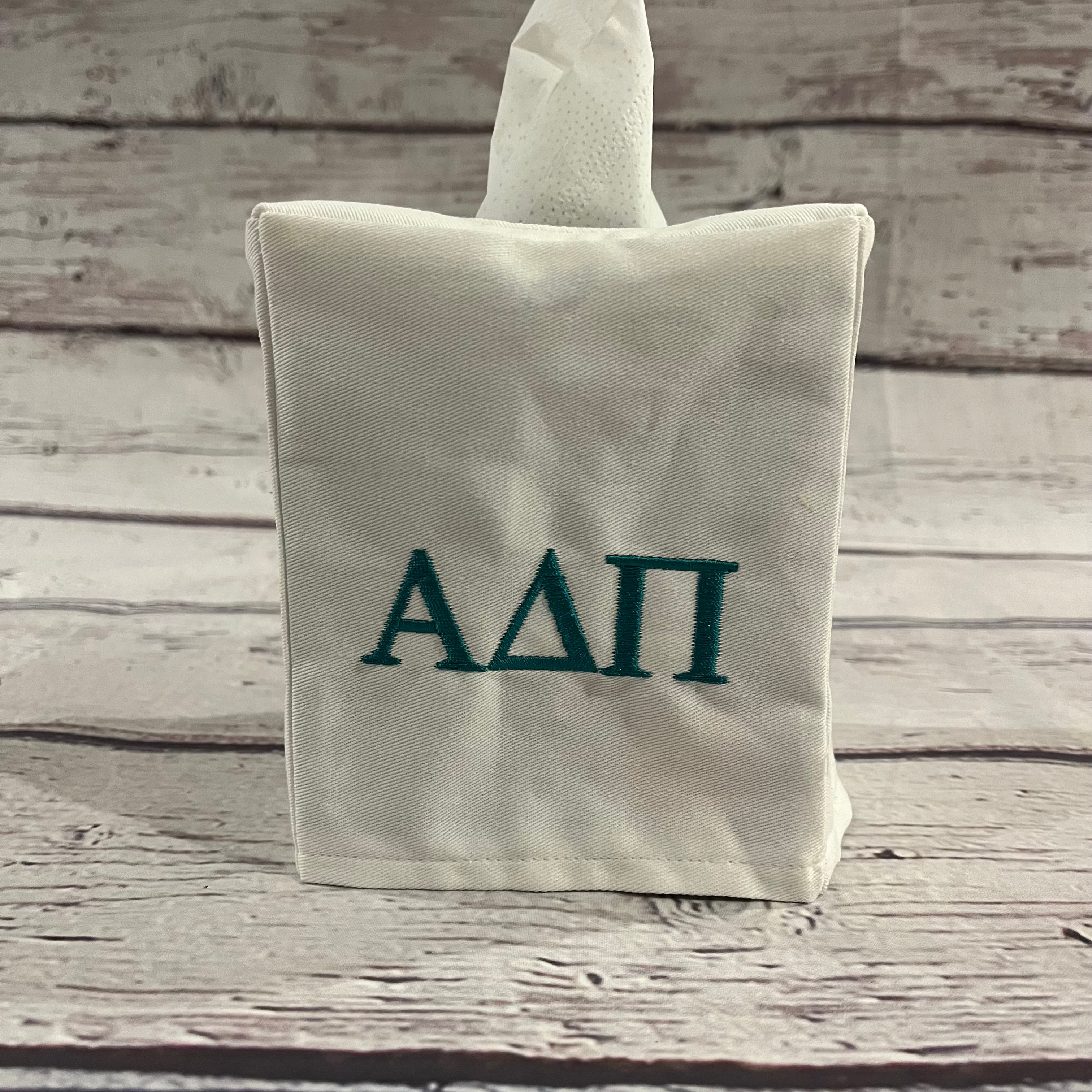 Tissue Box Cover - Greek Life