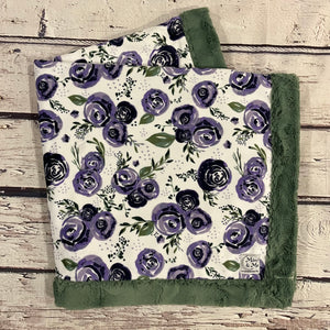 Mimi's Classic Blanket - Purple Flower