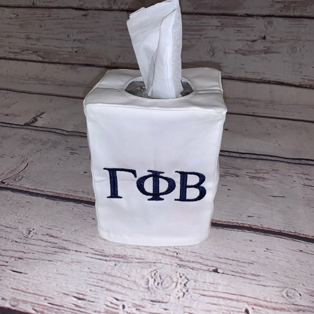 Tissue Box Cover - Greek Life