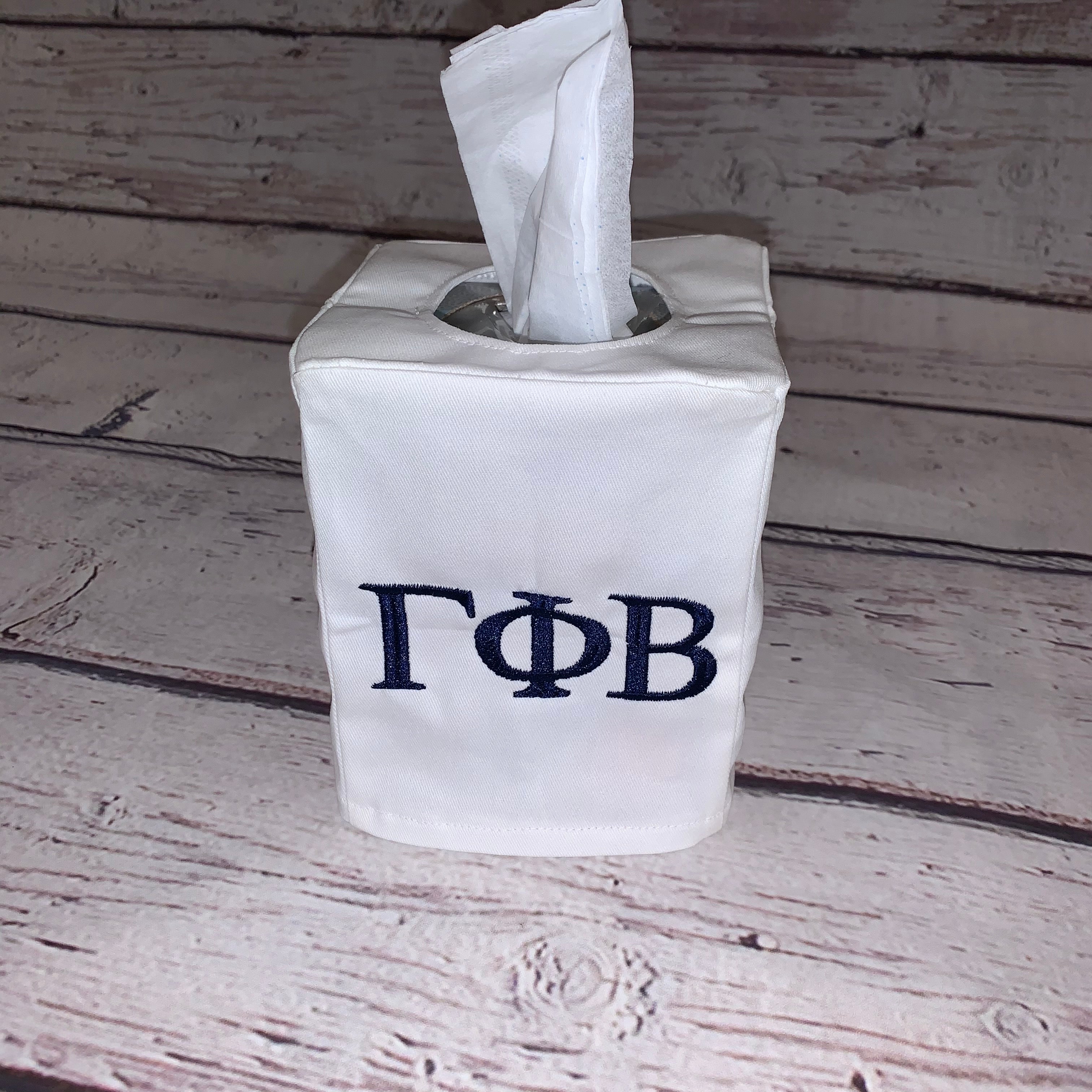Tissue Box Cover - Greek Life