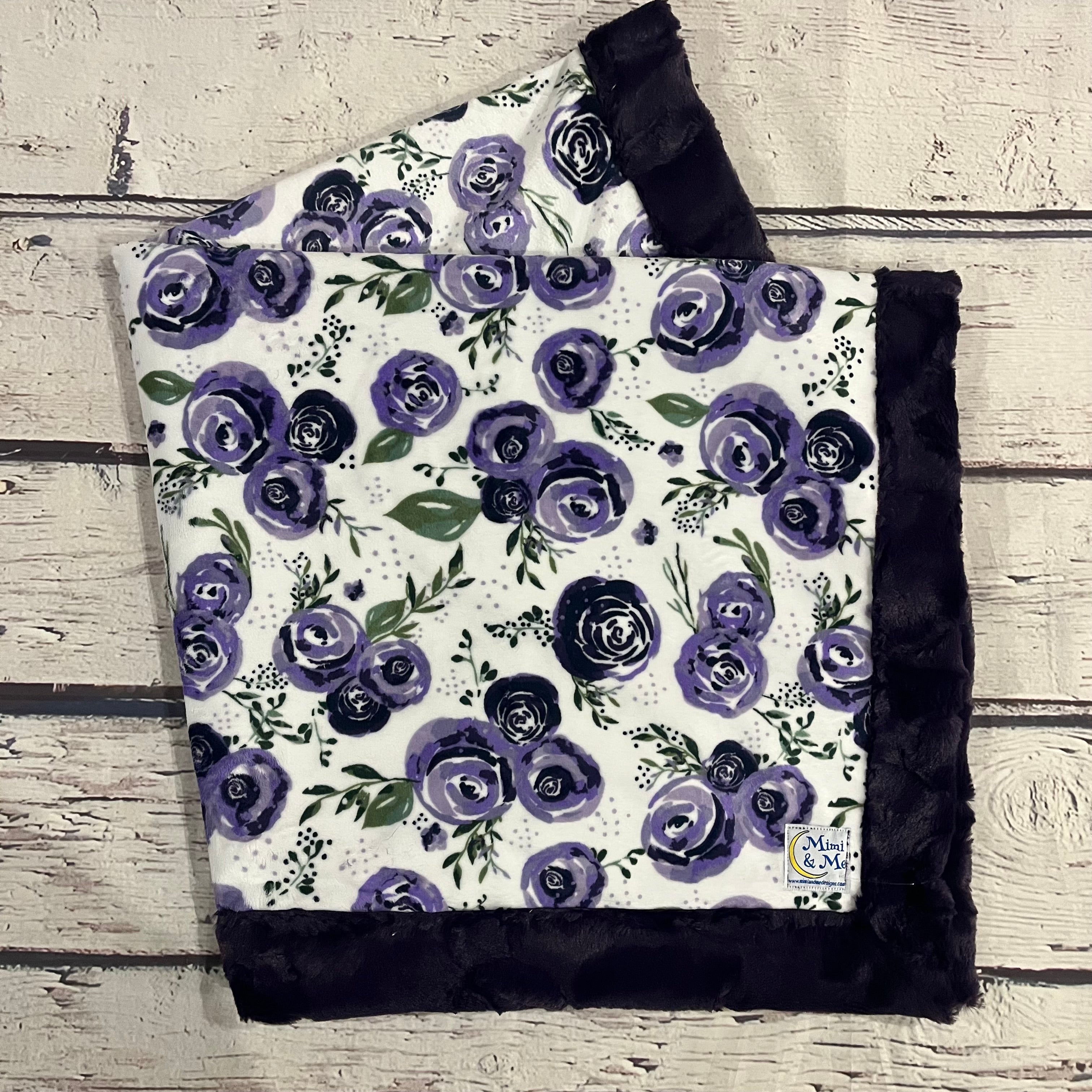 Mimi's Classic Blanket - Purple Flower