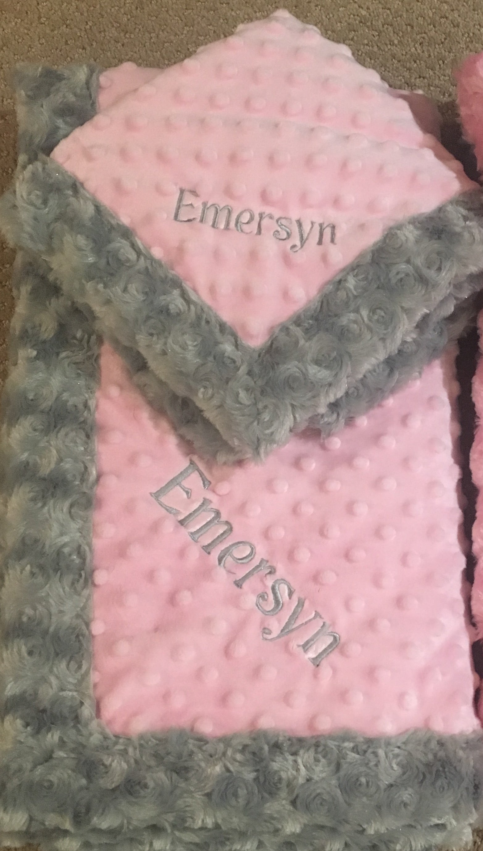 Mimi's Classic Lovey - Gray Rosy & Custom Color