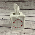 Tissue Box Cover - Valentine Wreath