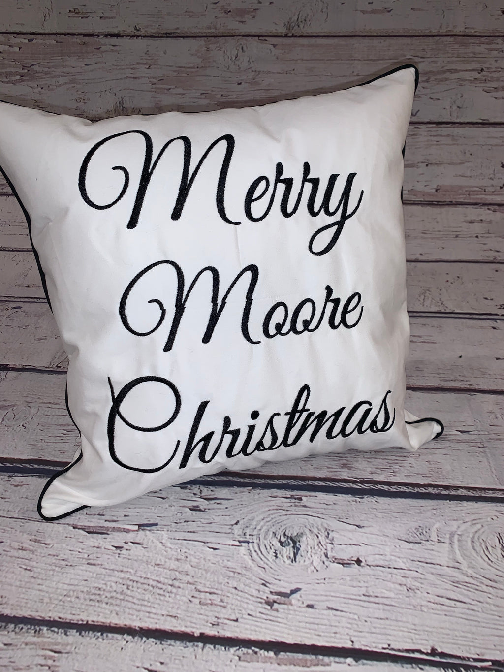 Merry "Name" Christmas Pillow