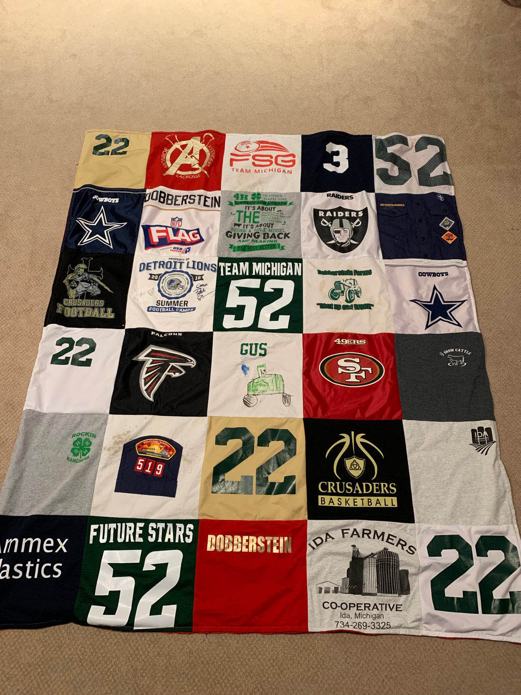T-Shirt Quilt (60 X 72)